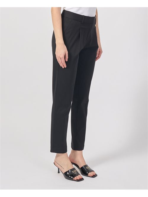 Women's trousers in pointe milano Yes Zee YES ZEE | P396-KW000801